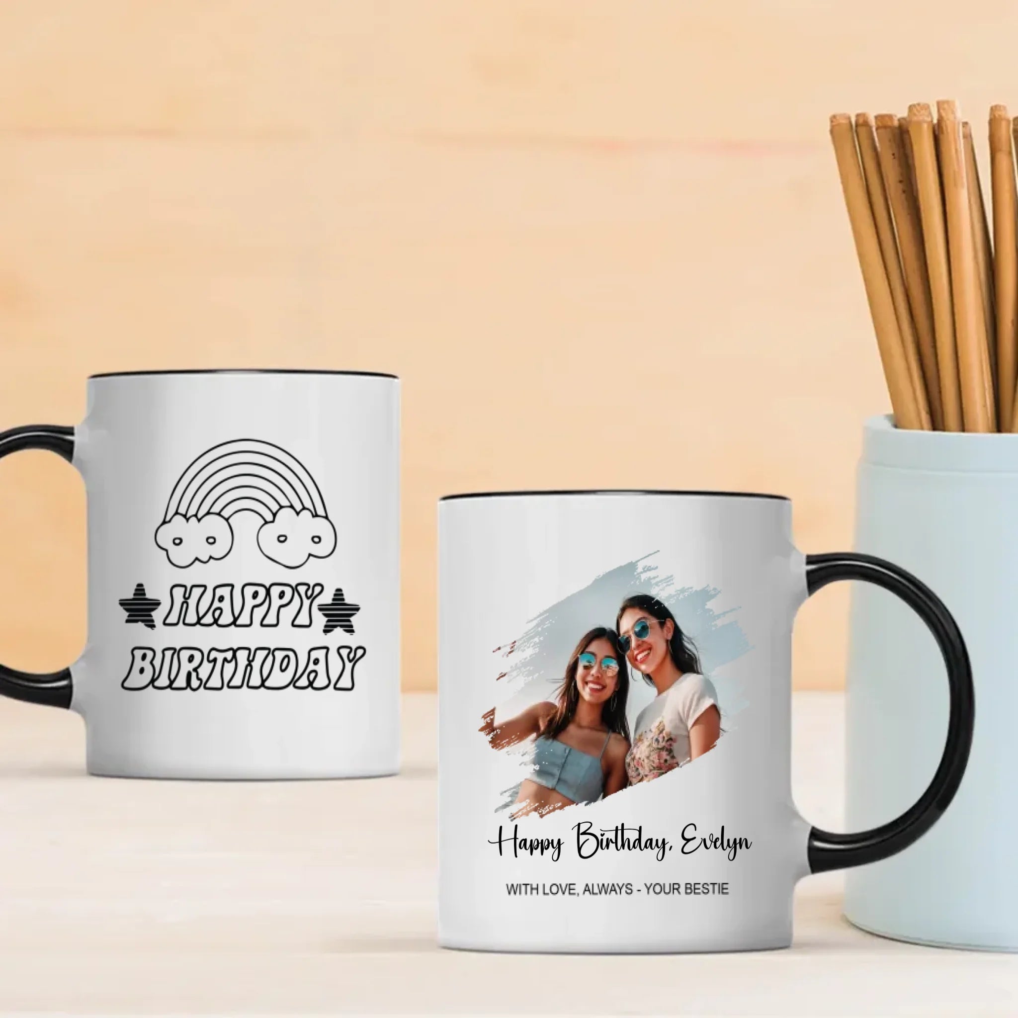 Best Friend Birthday Mug – With Love Always – Your Bestie – 89Prints