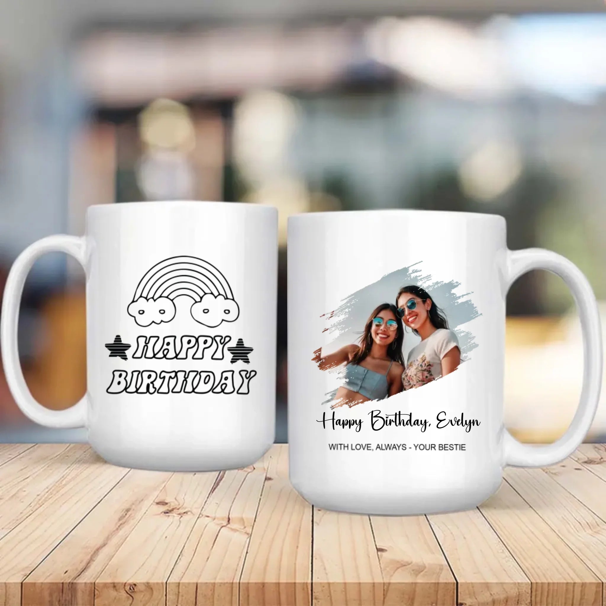 Best Friend Birthday Mug – With Love Always – Your Bestie – 89Prints