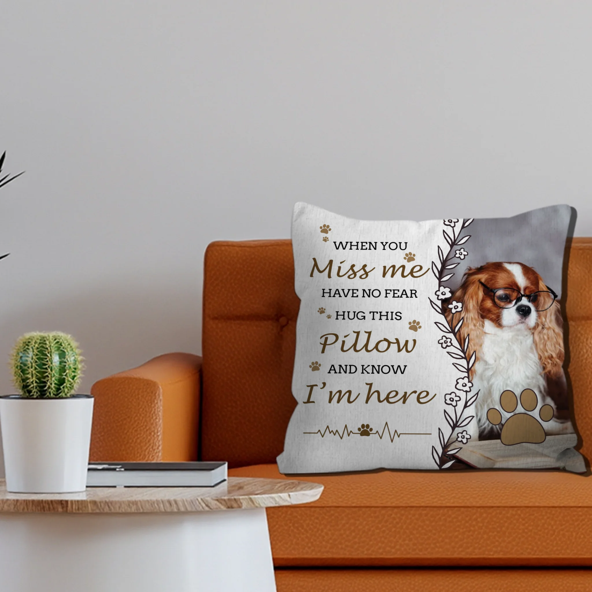 Cute Dog Photo Pillow – Personalized with Your Pet’s Face - 89Prints