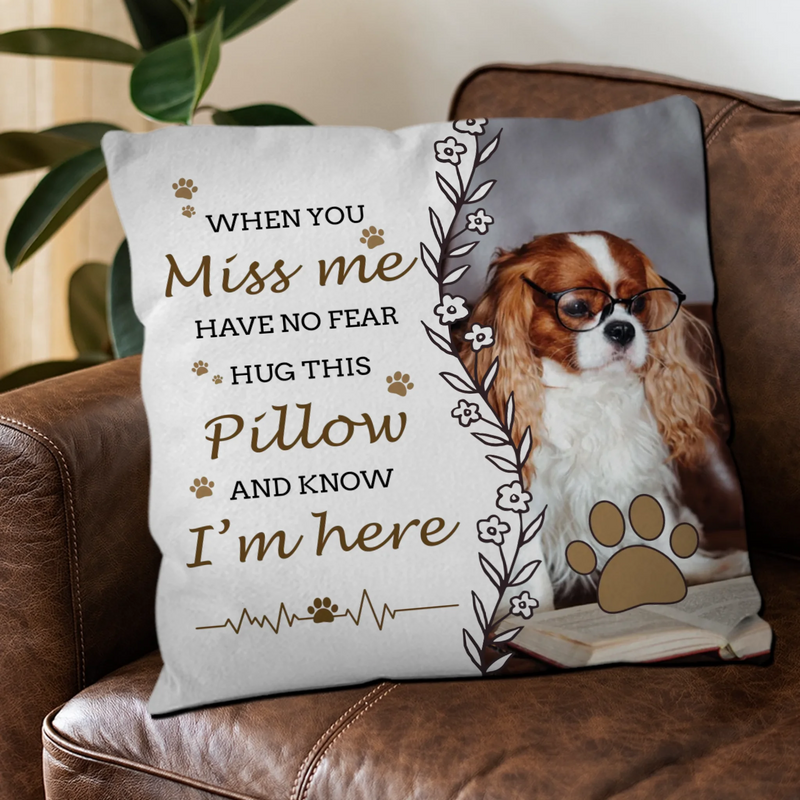 Cute Dog Photo Pillow – Personalized with Your Pet’s Face - 89Prints