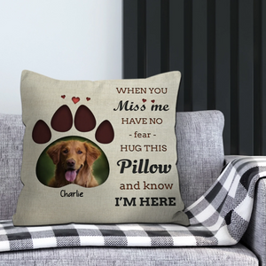 Adorable Dog Face Pillow – Custom Made from Your Pet’s Photo - 89Prints