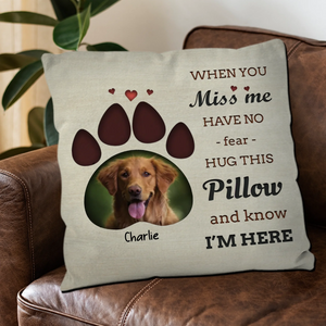 Adorable Dog Face Pillow – Custom Made from Your Pet’s Photo - 89Prints