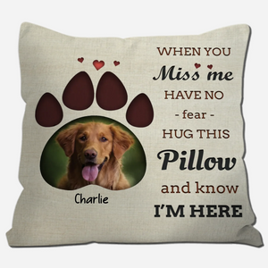 Adorable Dog Face Pillow – Custom Made from Your Pet’s Photo - 89Prints