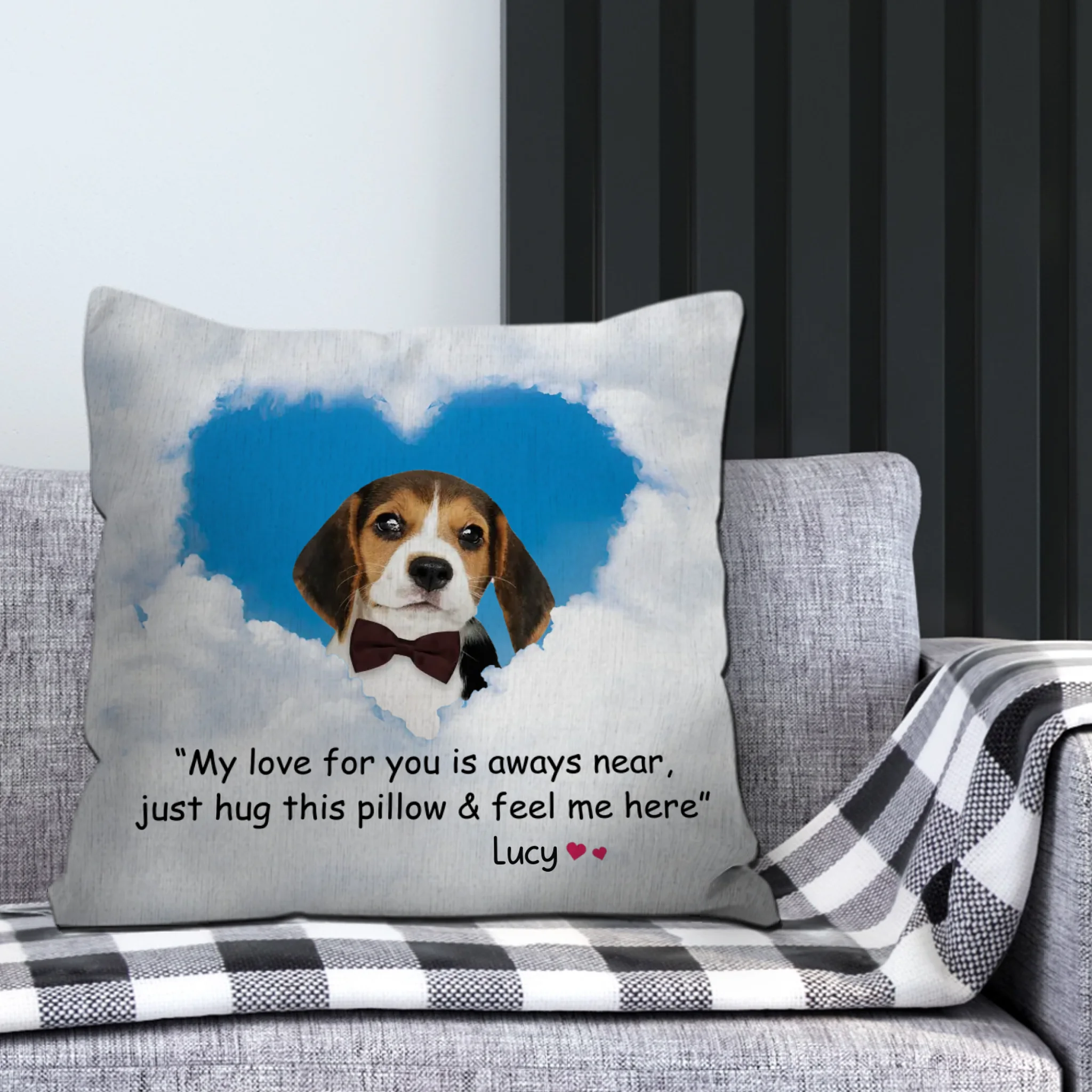 Pretty Dog Photo Pillow – Personalized Keepsake Gift - 89Prints