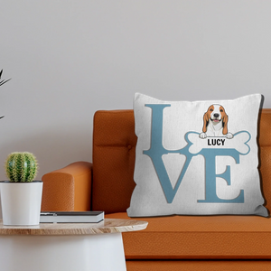 Cute Custom Dog Pillow – Personalized with Name Print - 89Prints