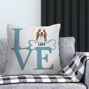 Cute Custom Dog Pillow – Personalized with Name Print - 89Prints