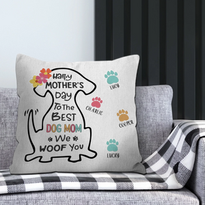 Personalized Dog Mom Pillow – Custom Mother’s Day Gift - 89Prints