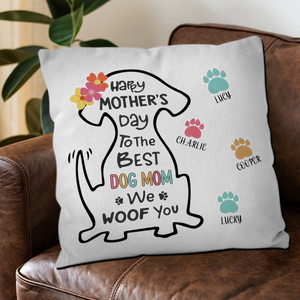 Personalized Dog Mom Pillow – Custom Mother’s Day Gift - 89Prints