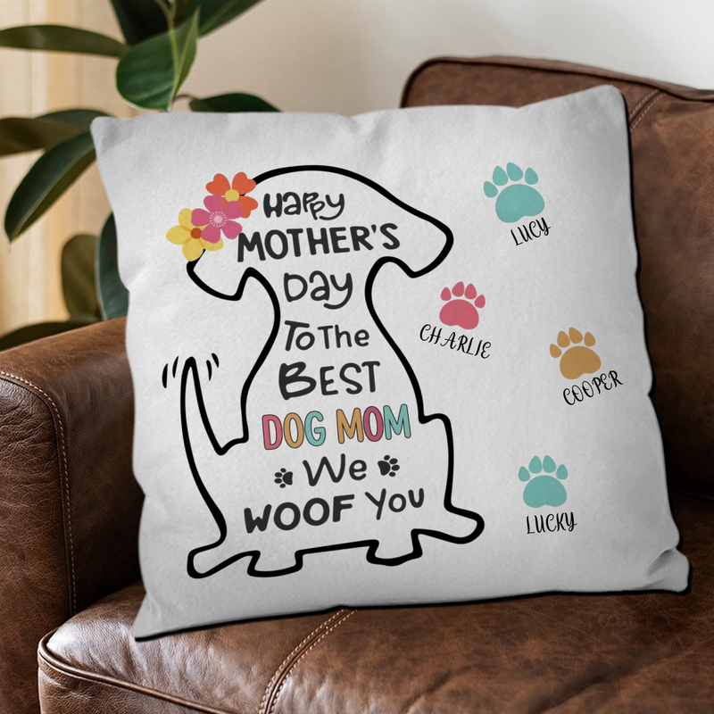 Personalized Dog Mom Pillow – Custom Mother’s Day Gift - 89Prints