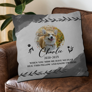 Personalized Pet Memorial Pillow – Custom Dog Photo & Name - 89Prints