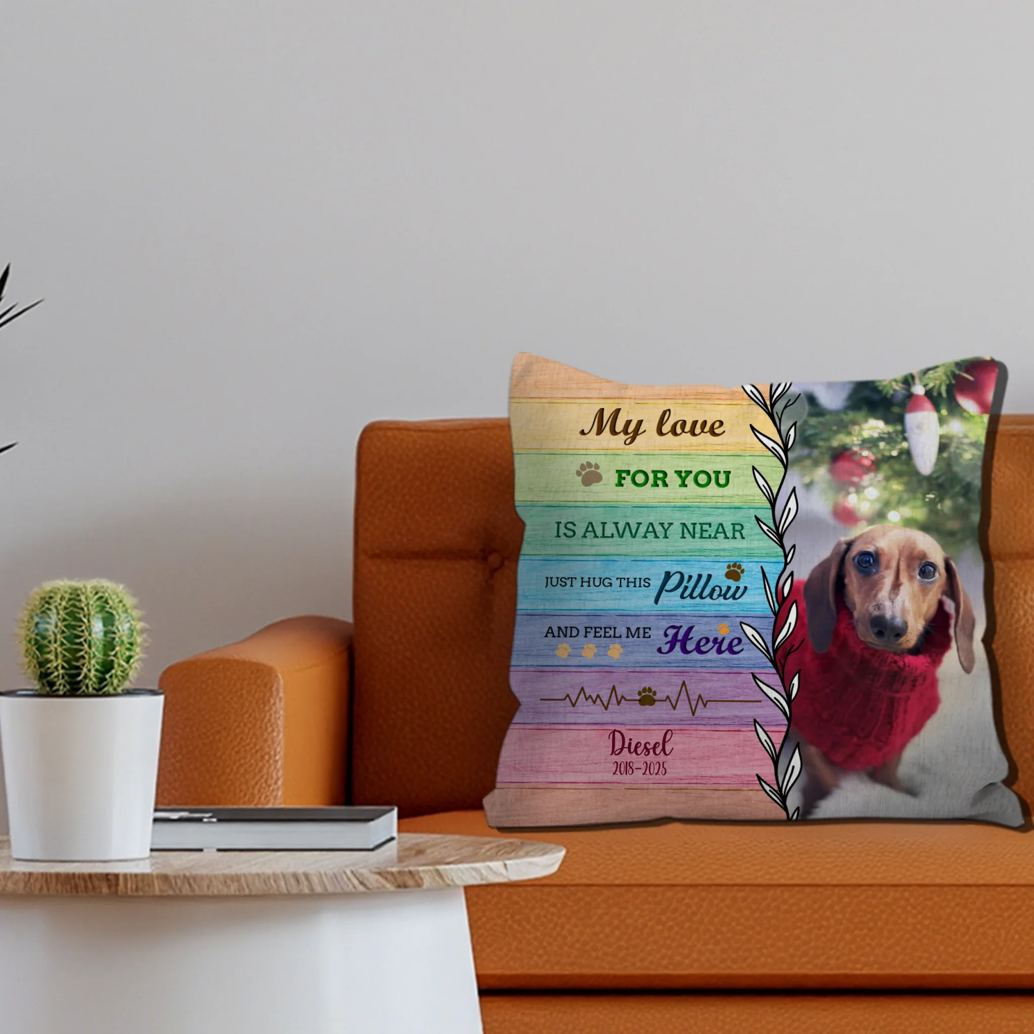 Cute Dog Pillow Custom – Personalized with Your Pet’s Face - 89Prints