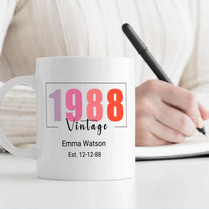 Retro Mug Since 1988 – Classic Birthday Edition – 89Prints