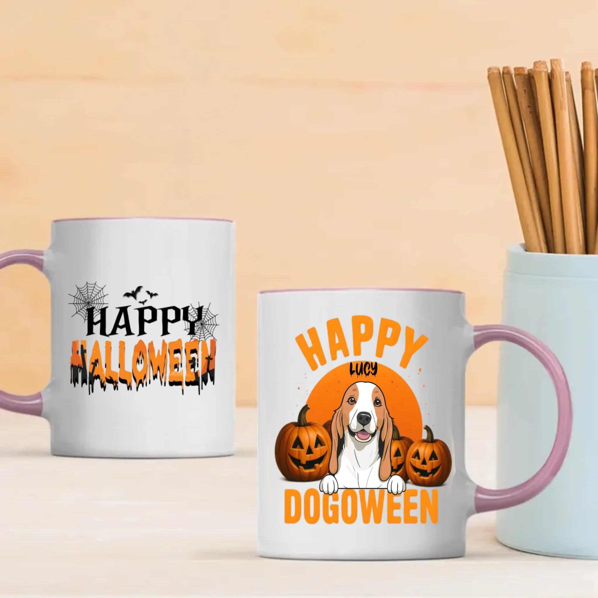 Happy Halloween Mug – Custom Dog Clipart & Happy Dogoween