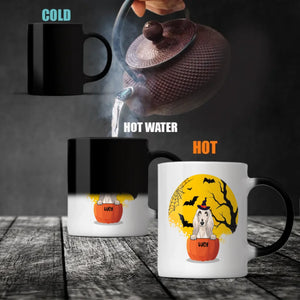 Halloween Dog Mug – Custom Clipart & Name on Both Sides