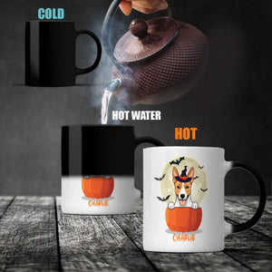 Pet All The Pupkins Mug – Custom Dog Clipart & Name