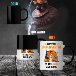 Spooky Vibes Mug – Custom Dogo Argentino Halloween Design