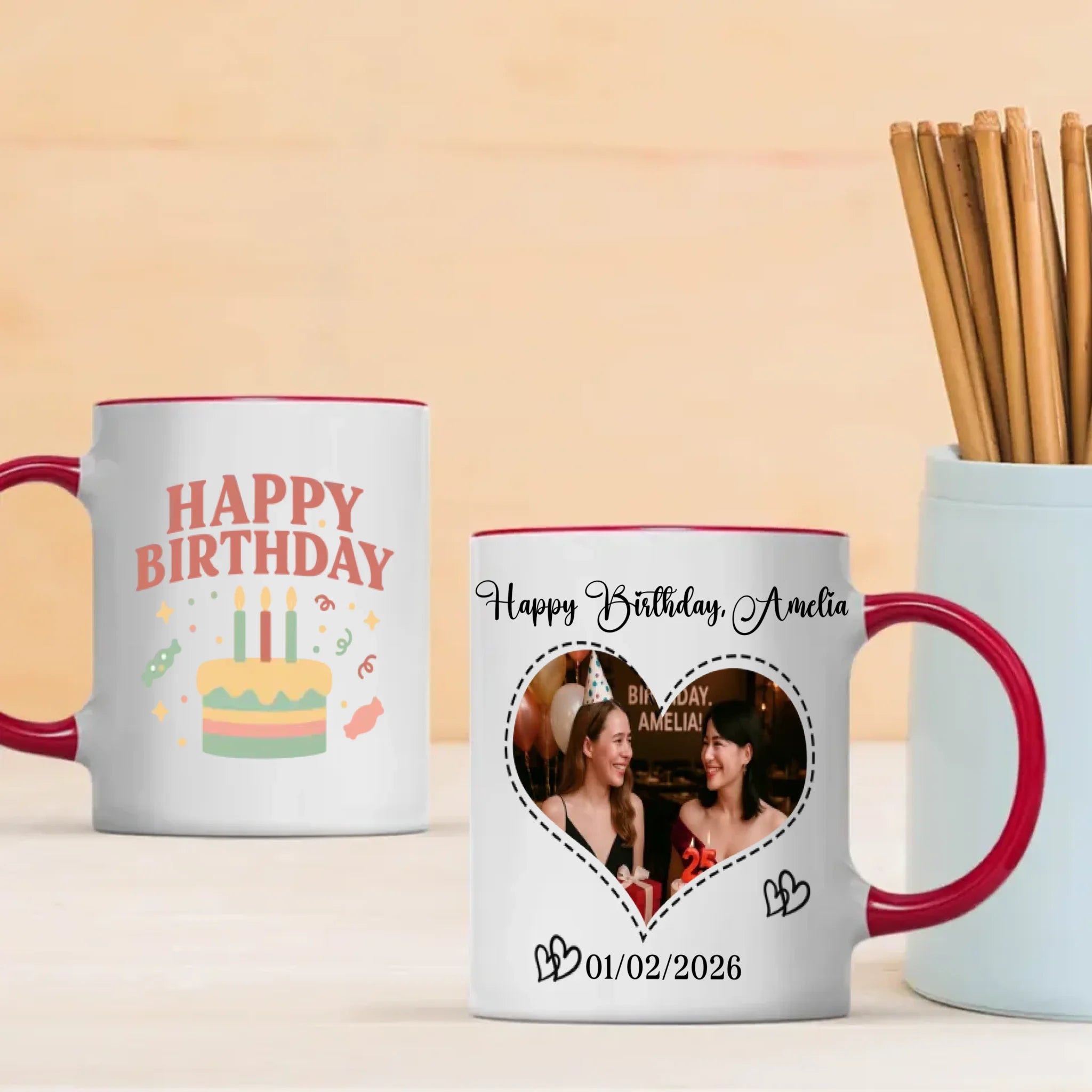 Personalised Birthday Mugs – Custom Happy Birthday Mug with Name –89Prints