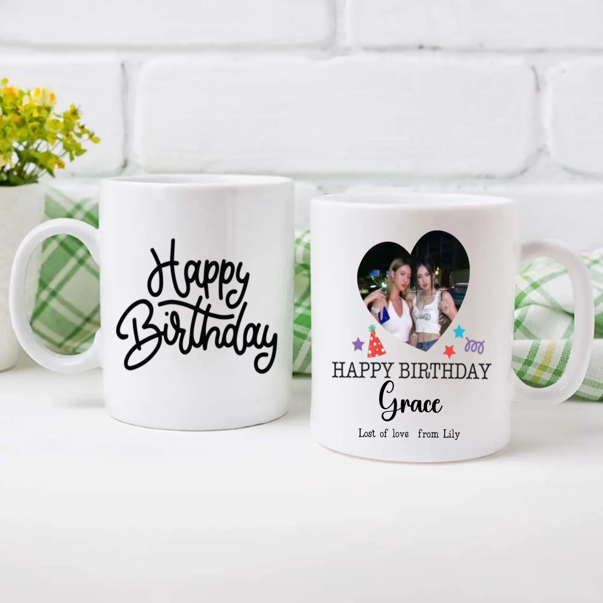 Happy Birthday Mug with Name – Custom Printed Gift –89Prints
