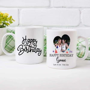 Happy Birthday Mug with Name – Custom Printed Gift –89Prints
