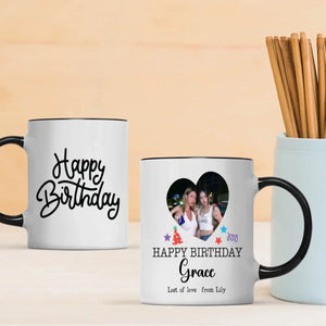 Happy Birthday Mug with Name – Custom Printed Gift –89Prints