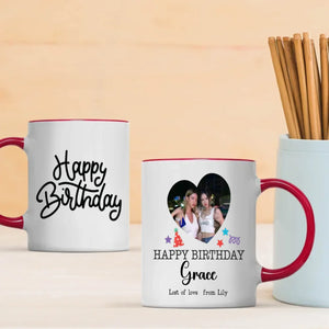 Happy Birthday Mug with Name – Custom Printed Gift –89Prints