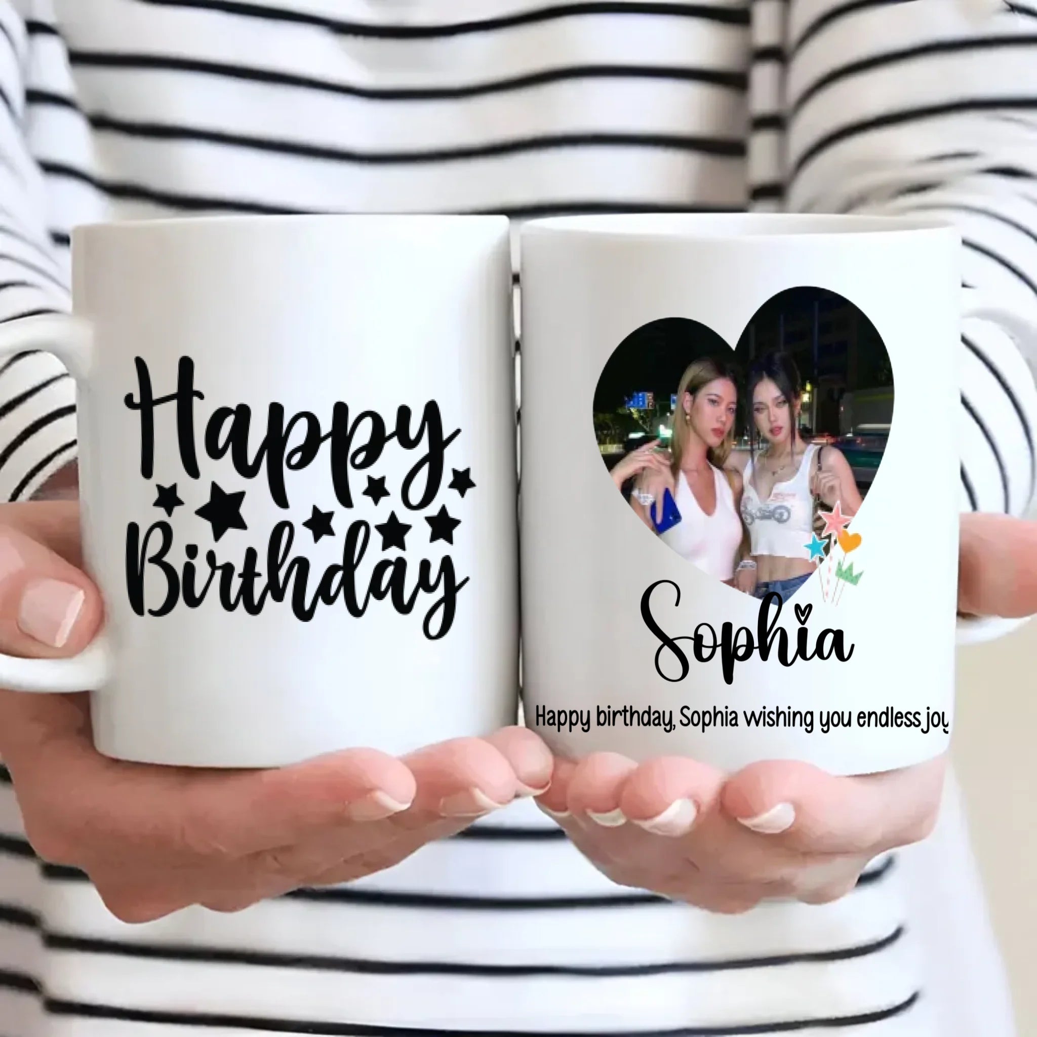 Custom Birthday Mug – “Wishing You Endless Joy” Gift Cup –89Prints