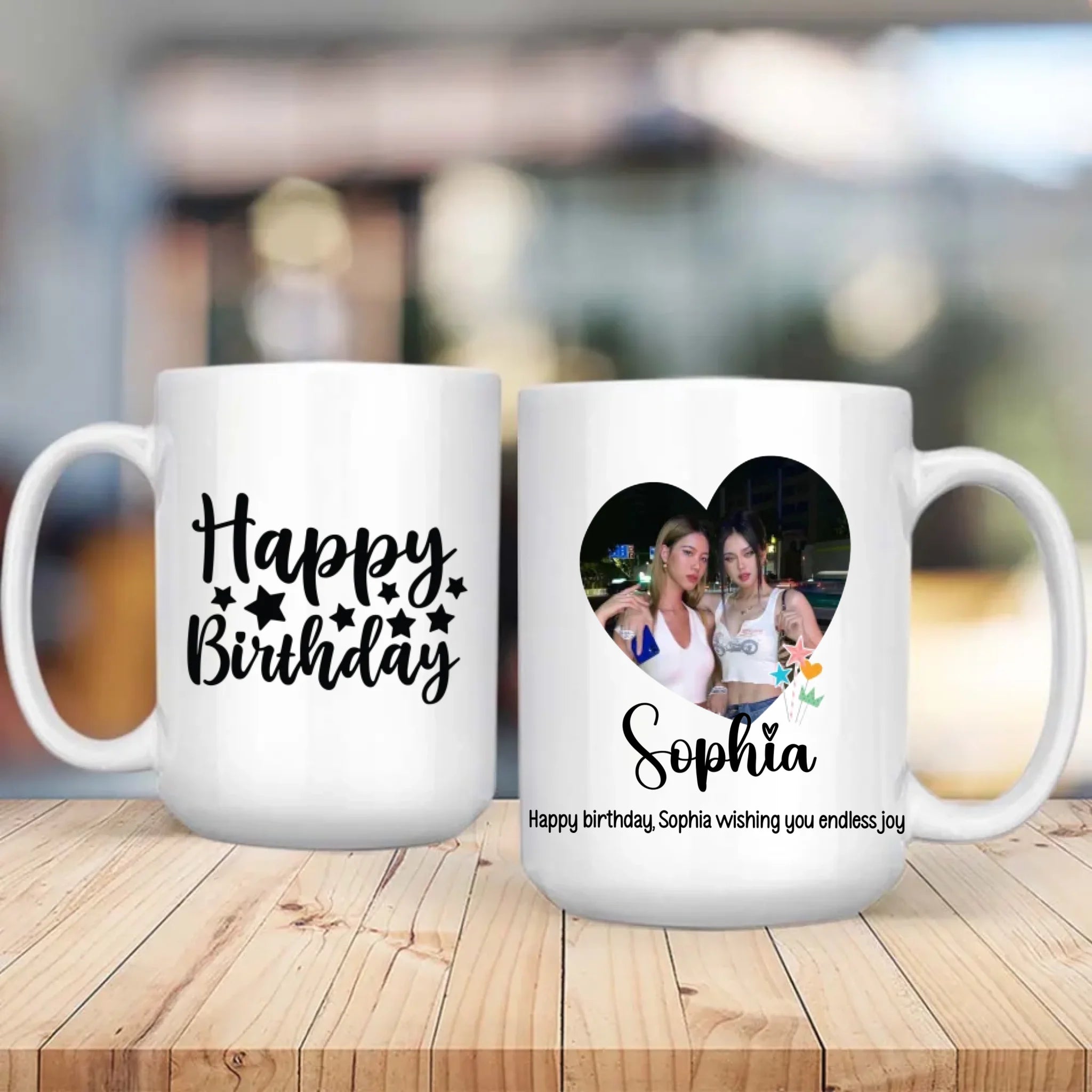 Custom Birthday Mug – “Wishing You Endless Joy” Gift Cup –89Prints