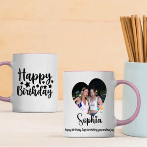 Custom Birthday Mug – “Wishing You Endless Joy” Gift Cup –89Prints