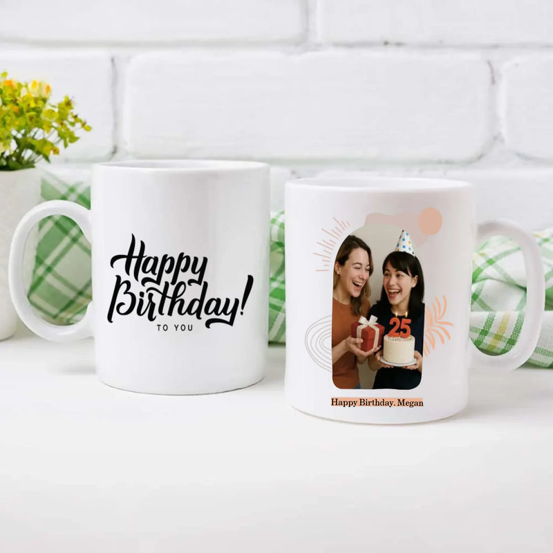 Happy Birthday Printed Mugs For Friends – Customised Name & Party Giveaways –89Prints
