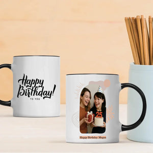 Happy Birthday Printed Mugs For Friends – Customised Name & Party Giveaways –89Prints