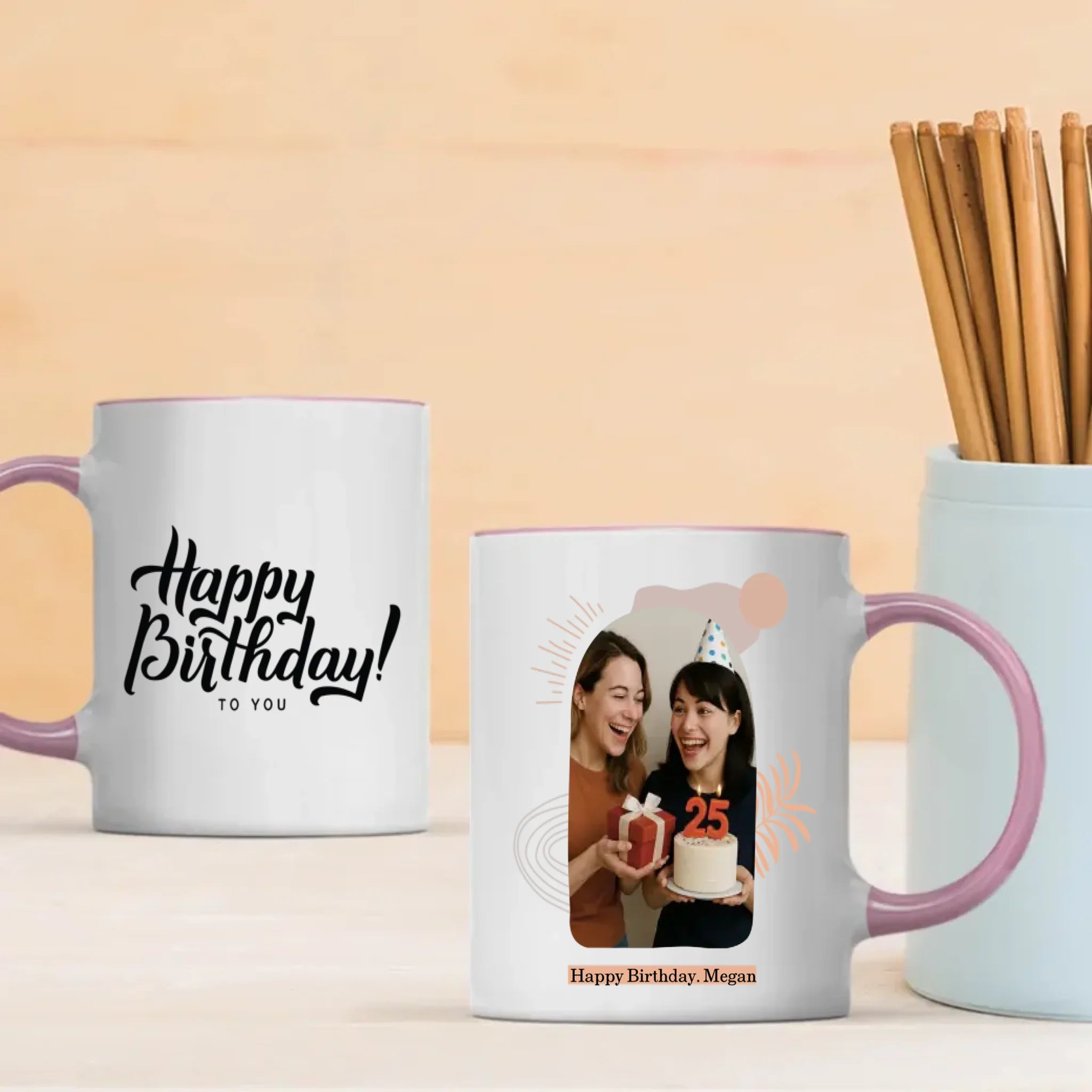 Happy Birthday Printed Mugs For Friends – Customised Name & Party Giveaways –89Prints