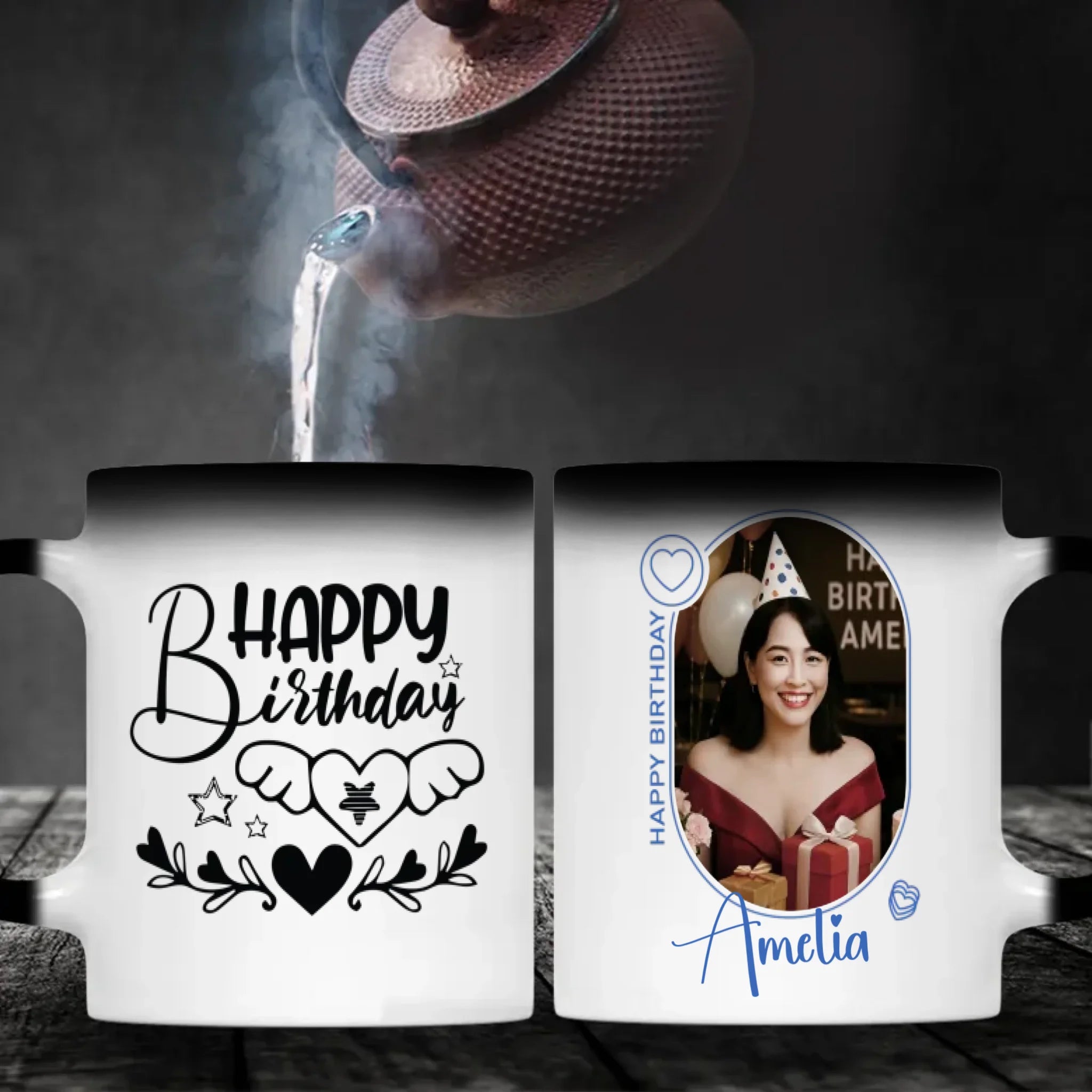 Artistic Happy Birthday Printed Mug-89Prints