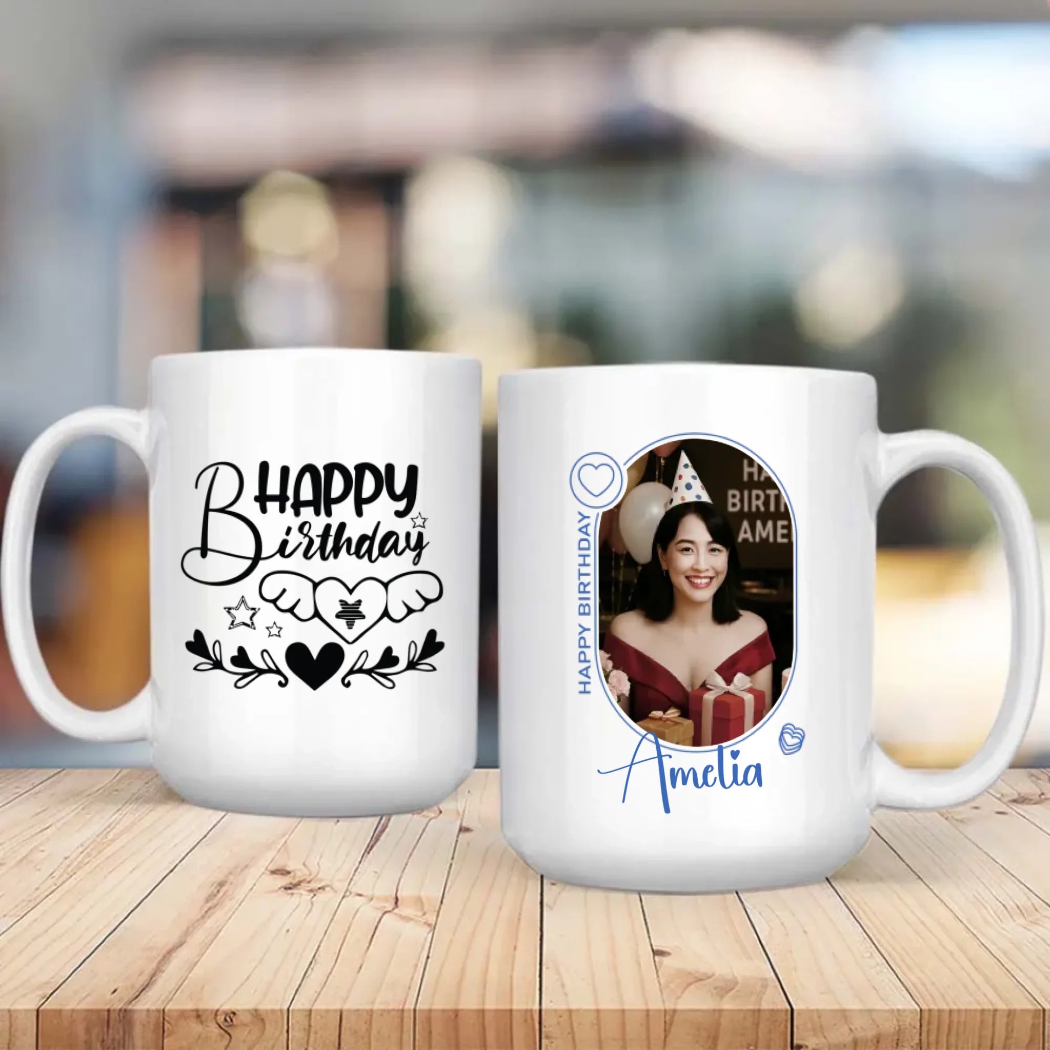 Artistic Happy Birthday Printed Mug-89Prints
