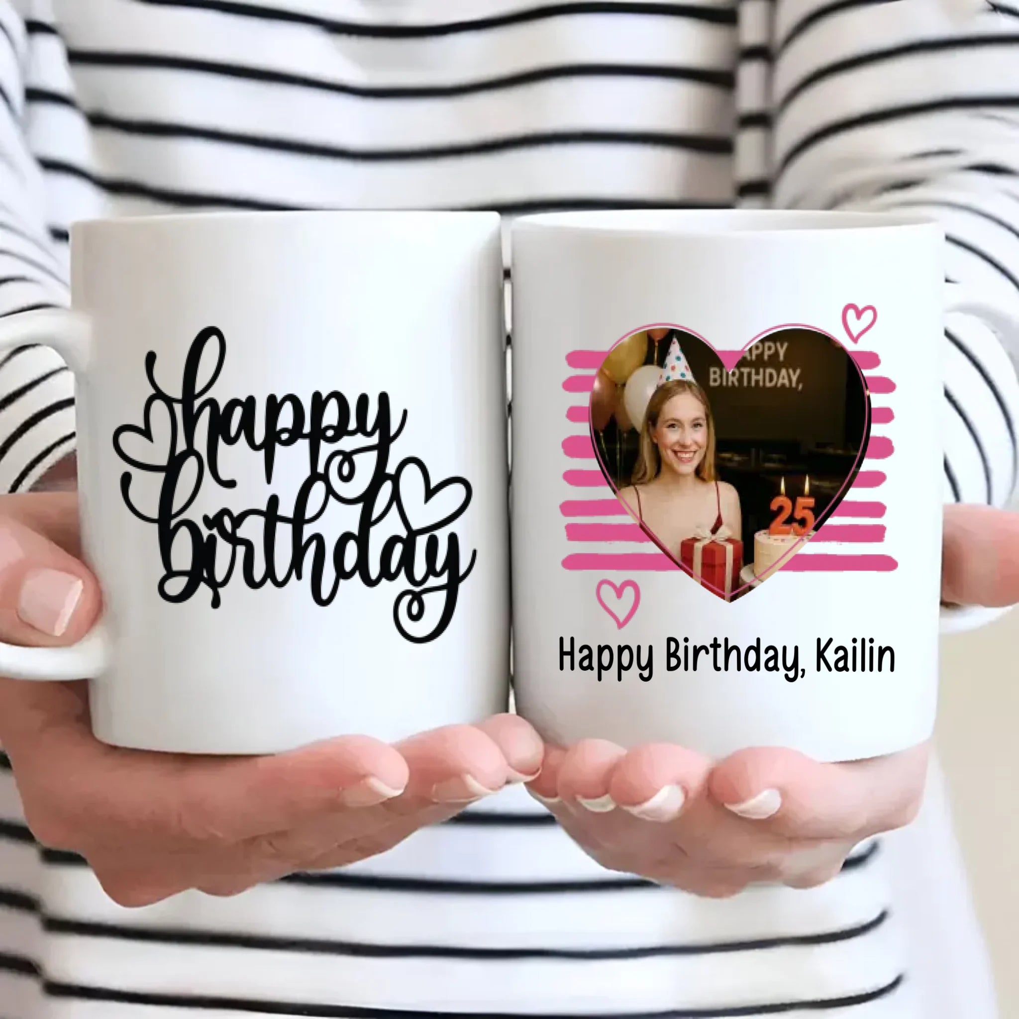 Cheers to 25 Years – Happy 25th Birthday Mug –89Prints