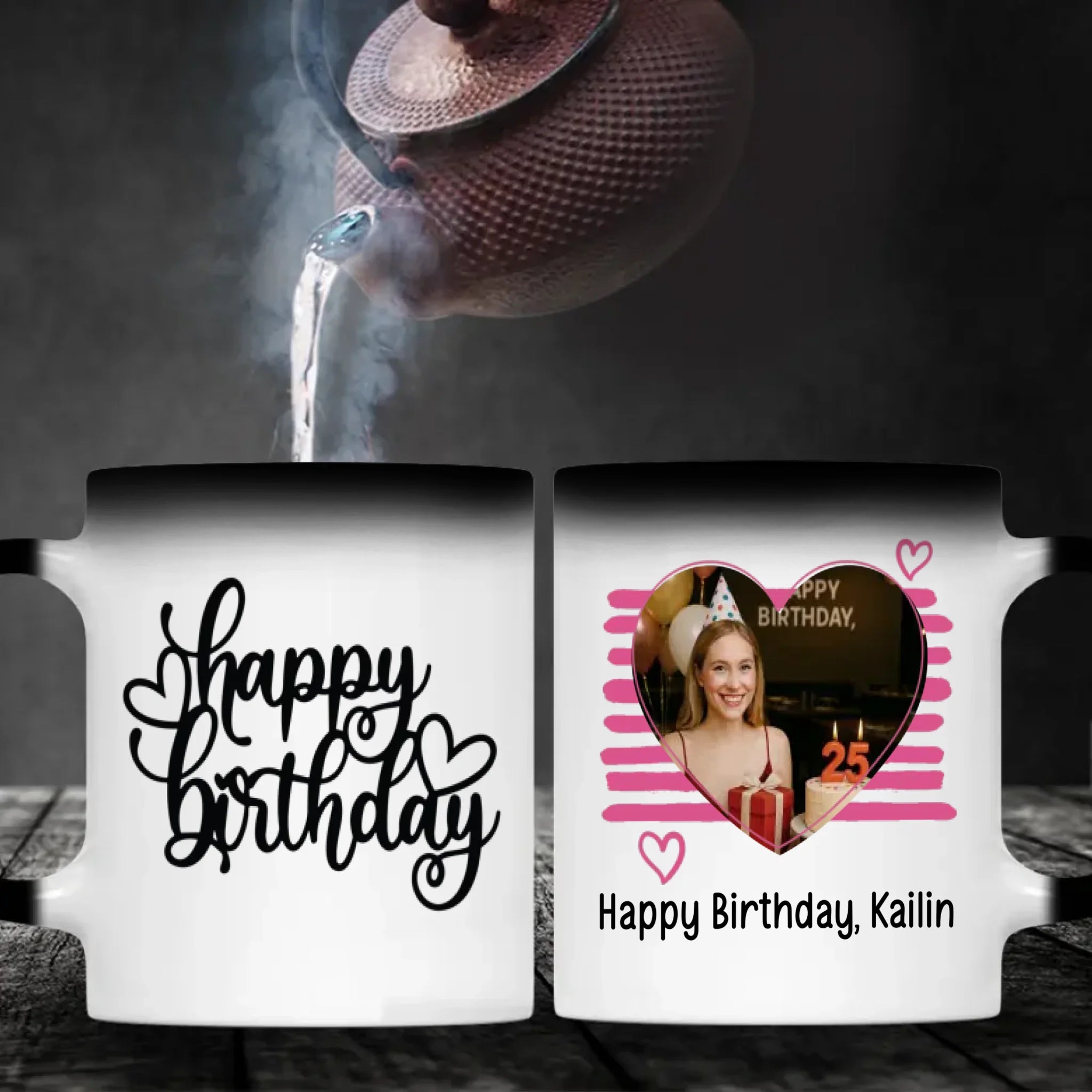 Cheers to 25 Years – Happy 25th Birthday Mug –89Prints