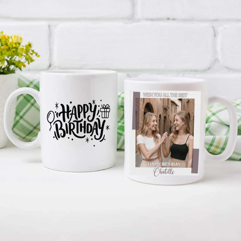Custom Birthday Mug – Wishing You All the Best – Gift Cup – 89Prints