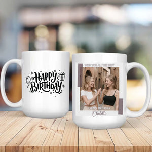 Custom Birthday Mug – Wishing You All the Best – Gift Cup – 89Prints