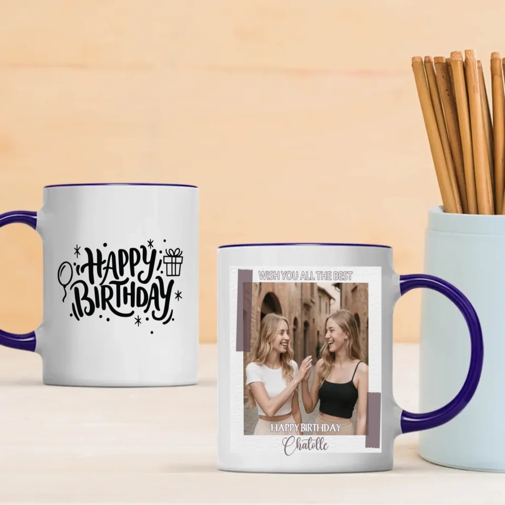Custom Birthday Mug – Wishing You All the Best – Gift Cup – 89Prints