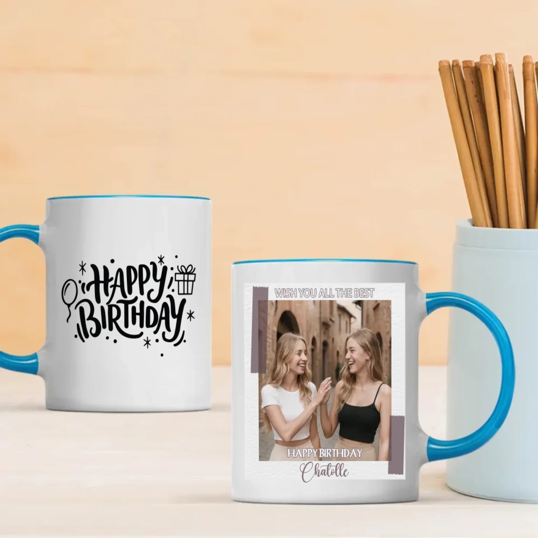 Custom Birthday Mug – Wishing You All the Best – Gift Cup – 89Prints