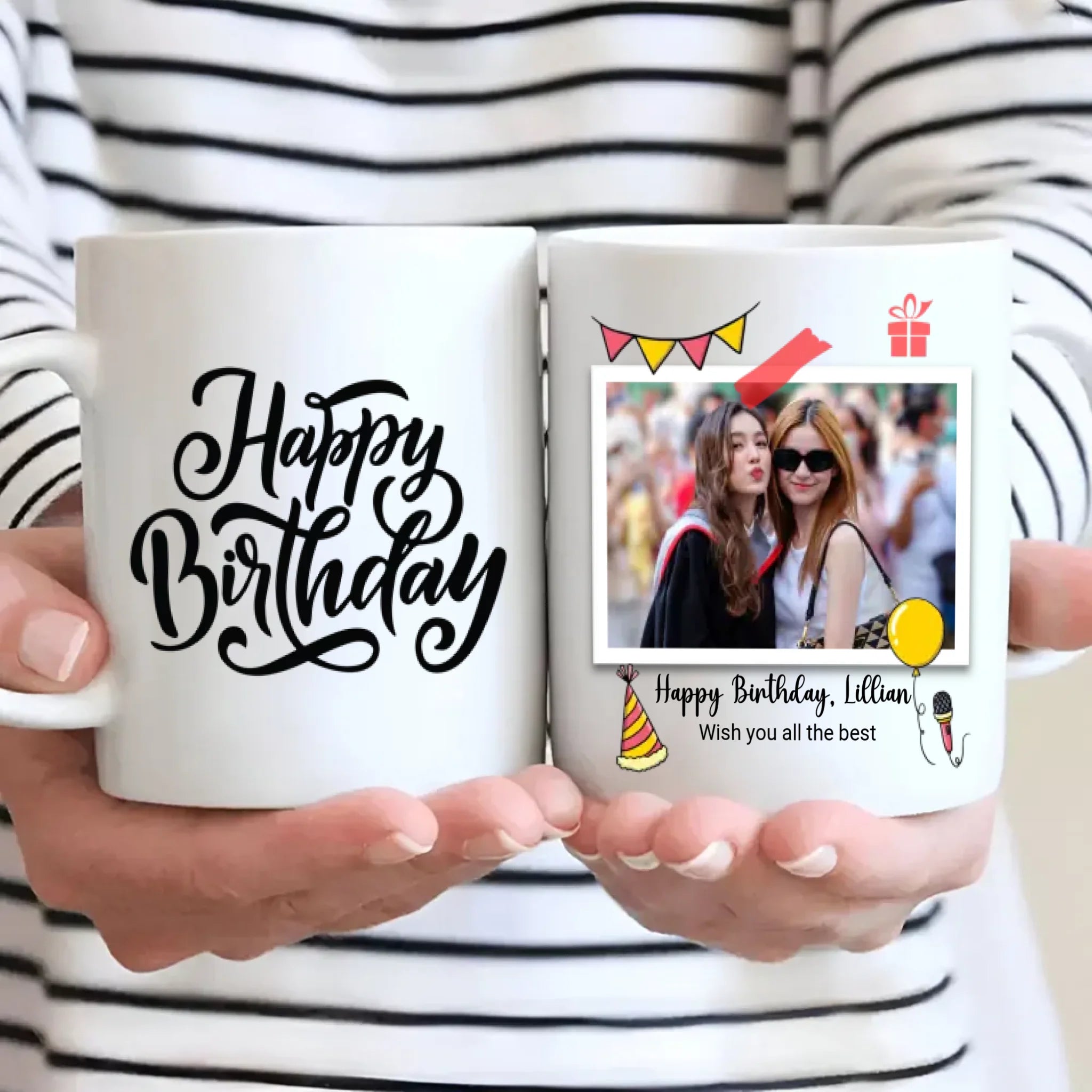 Happy Birthday Mug with Name – Wish You All the Best – 89Prints