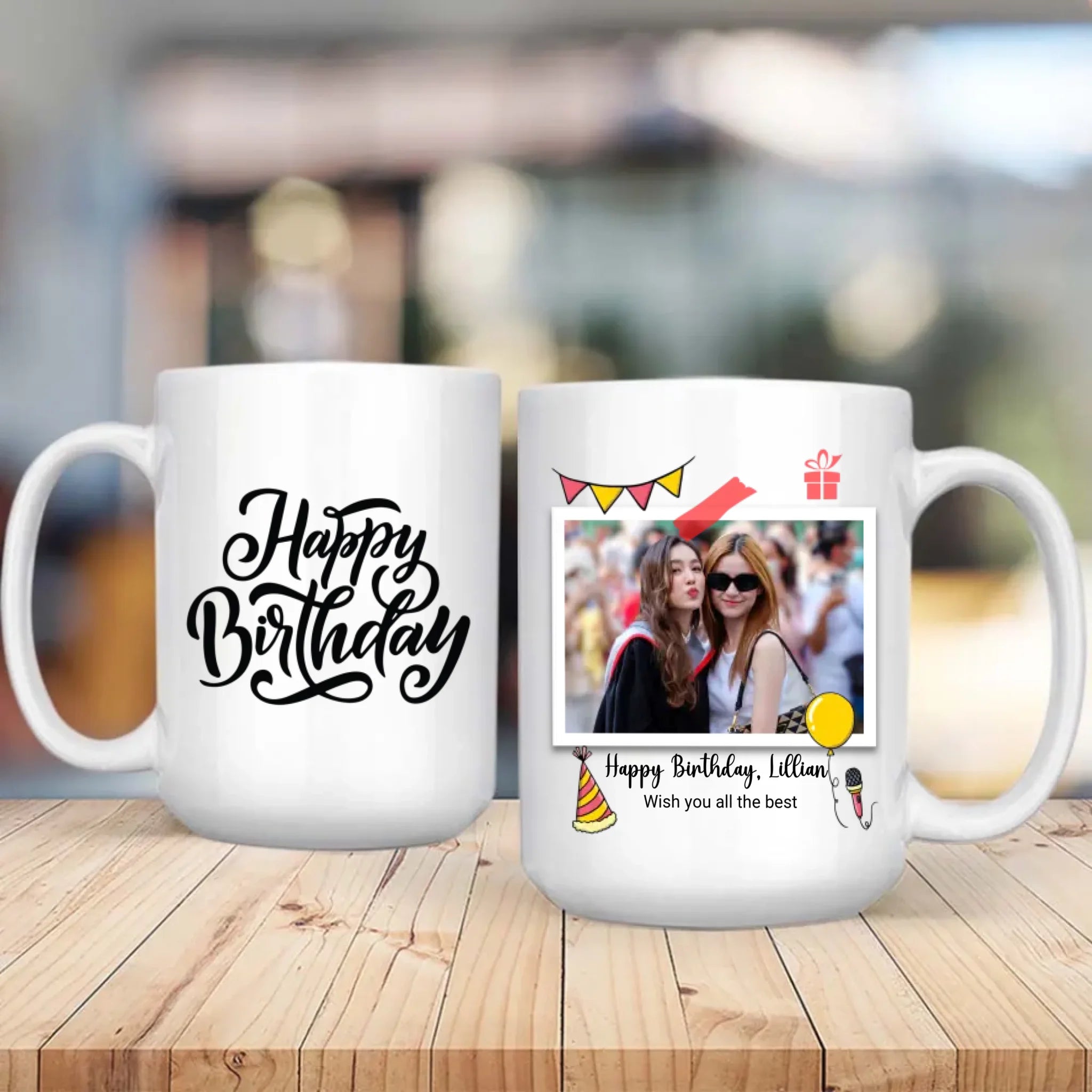 Happy Birthday Mug with Name – Wish You All the Best – 89Prints