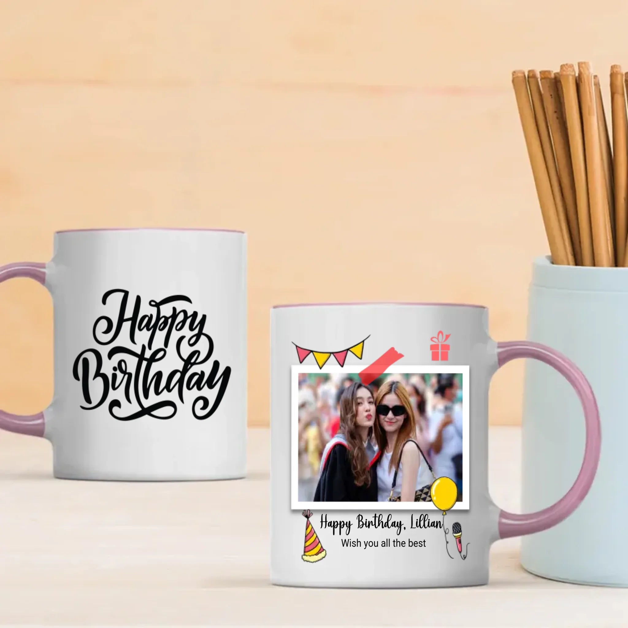 Happy Birthday Mug with Name – Wish You All the Best – 89Prints