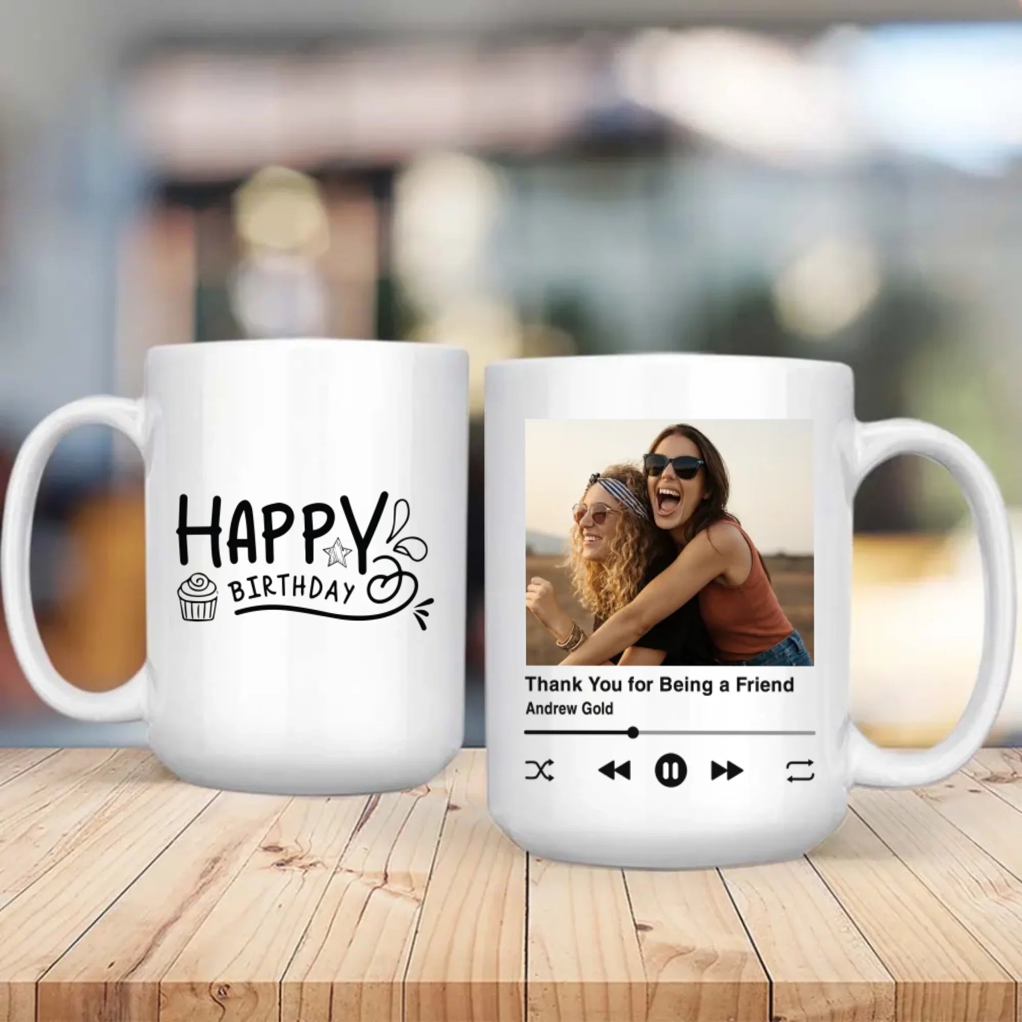 Sister Birthday Mug – Thank You for Being a Friend –89Prints