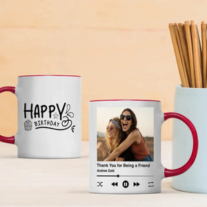 Sister Birthday Mug – Thank You for Being a Friend –89Prints
