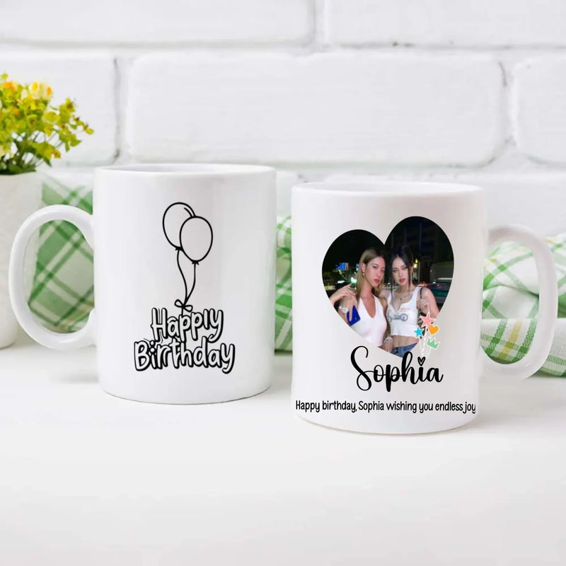 Happy Birthday Mug with Name – “Wishing You Endless Joy” –89Prints