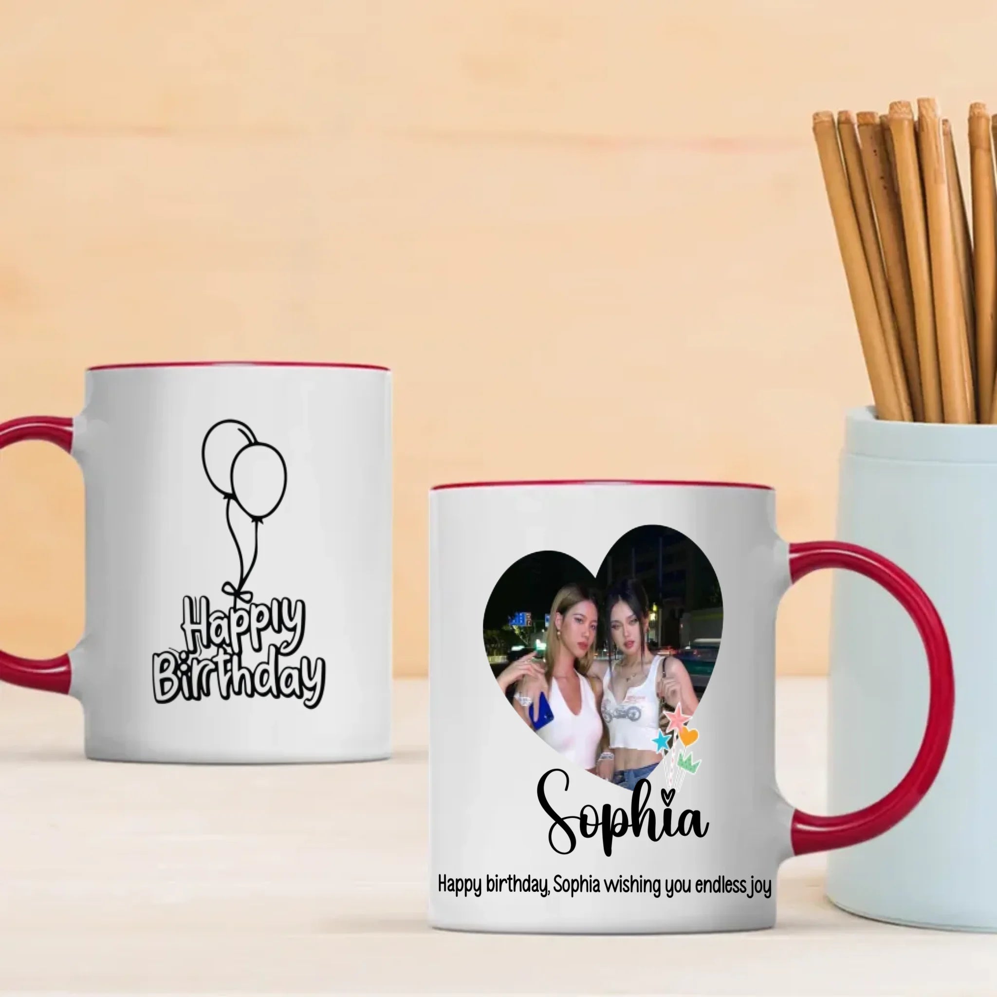 Happy Birthday Mug with Name – “Wishing You Endless Joy” –89Prints