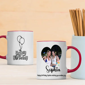 Happy Birthday Mug with Name – “Wishing You Endless Joy” –89Prints