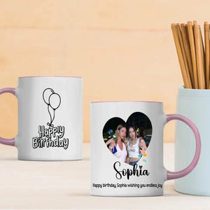 Happy Birthday Mug with Name – “Wishing You Endless Joy” –89Prints