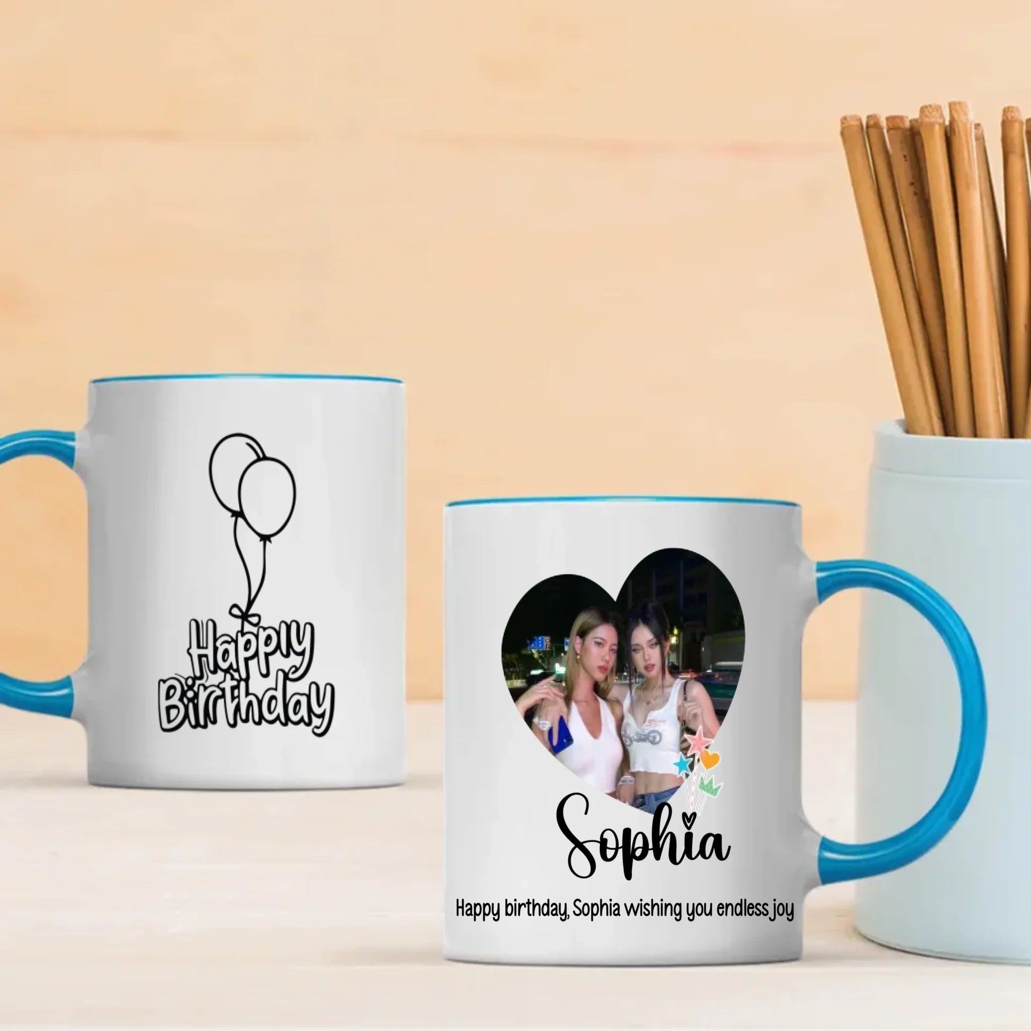 Happy Birthday Mug with Name – “Wishing You Endless Joy” –89Prints