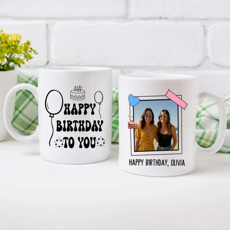 Happy Birthday to You Mug with Name – Personalised Mug – 89Prints